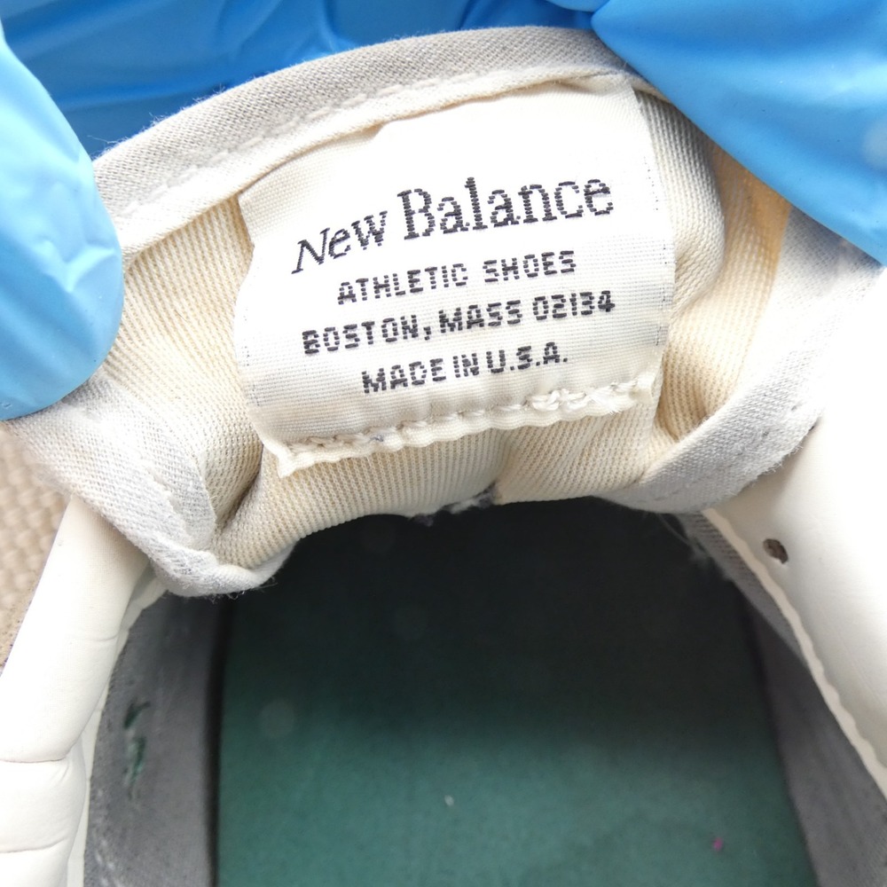 New Balance 990v1 02134 Mens Athletic Shoes Tan Green Suede Lace Up Made In USA - Picture 8 of 11